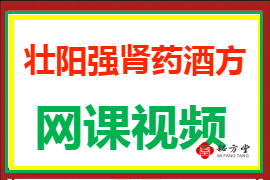 壮阳强肾药酒方网课视频2.8元