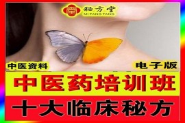 中医培训班十大临床药方（内部资料）8.8元