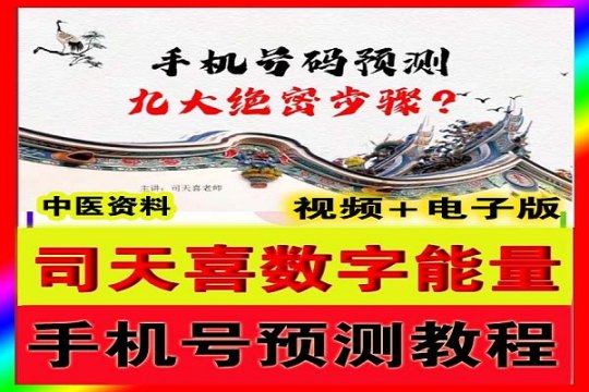 司天喜数字能量 手机号预测 绝密断：九阳神功 6.8元第1张-秘方堂